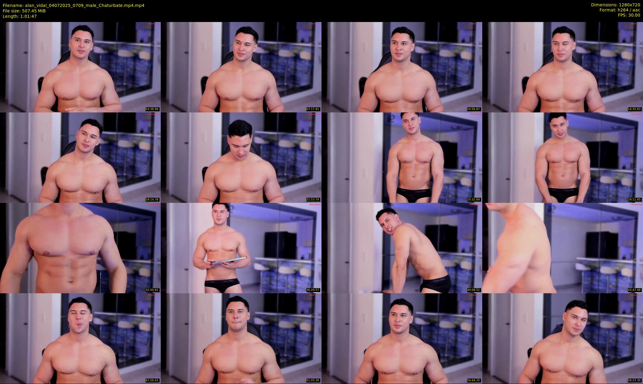 alan_vidal — 62 minute Chaturbate male cam show recording, 720p, Jul 4, 2025