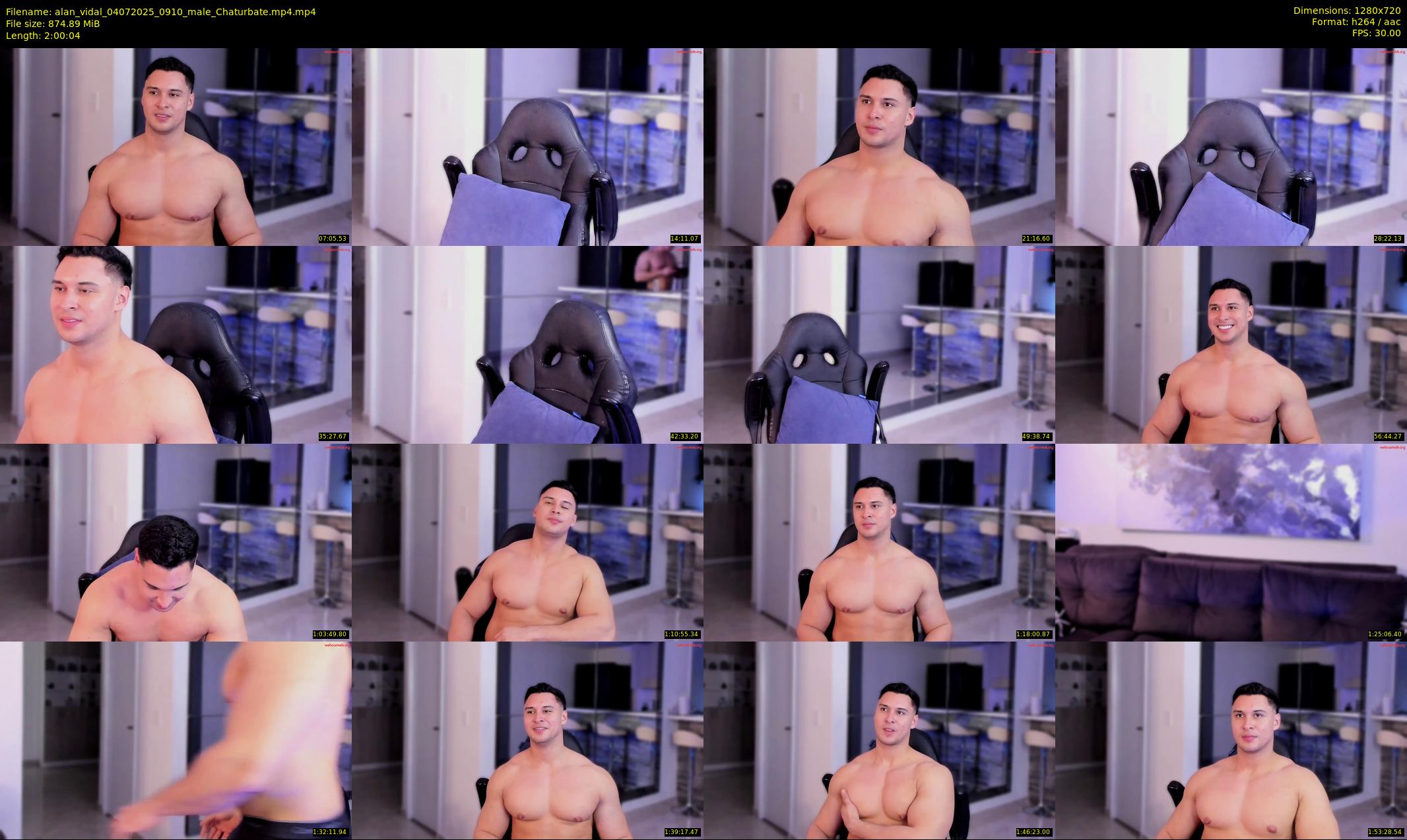alan_vidal — 121 minute Chaturbate male cam show recording, 720p, Jul 4, 2025