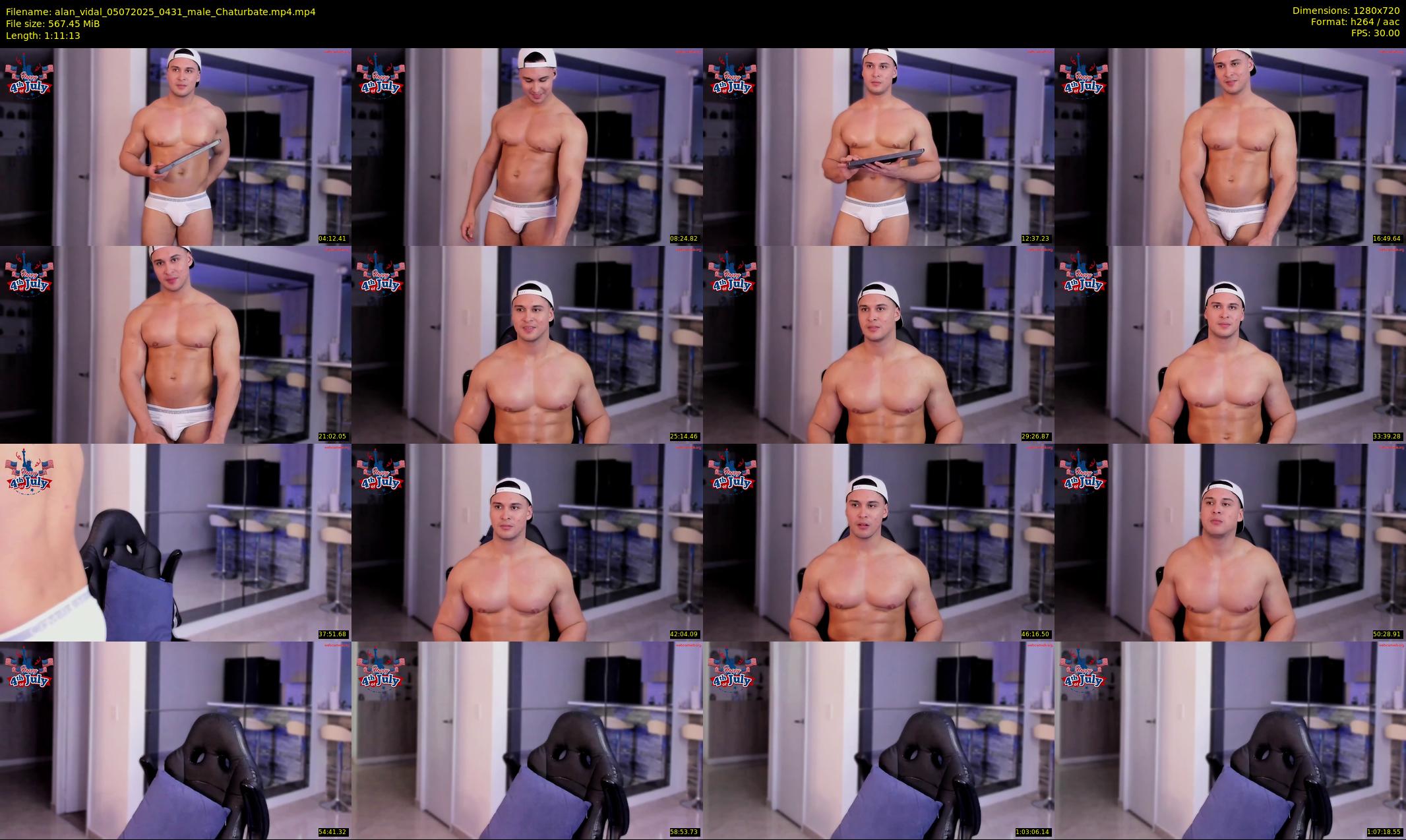 alan_vidal — 72 minute Chaturbate male cam show recording, 720p, Jul 5, 2025