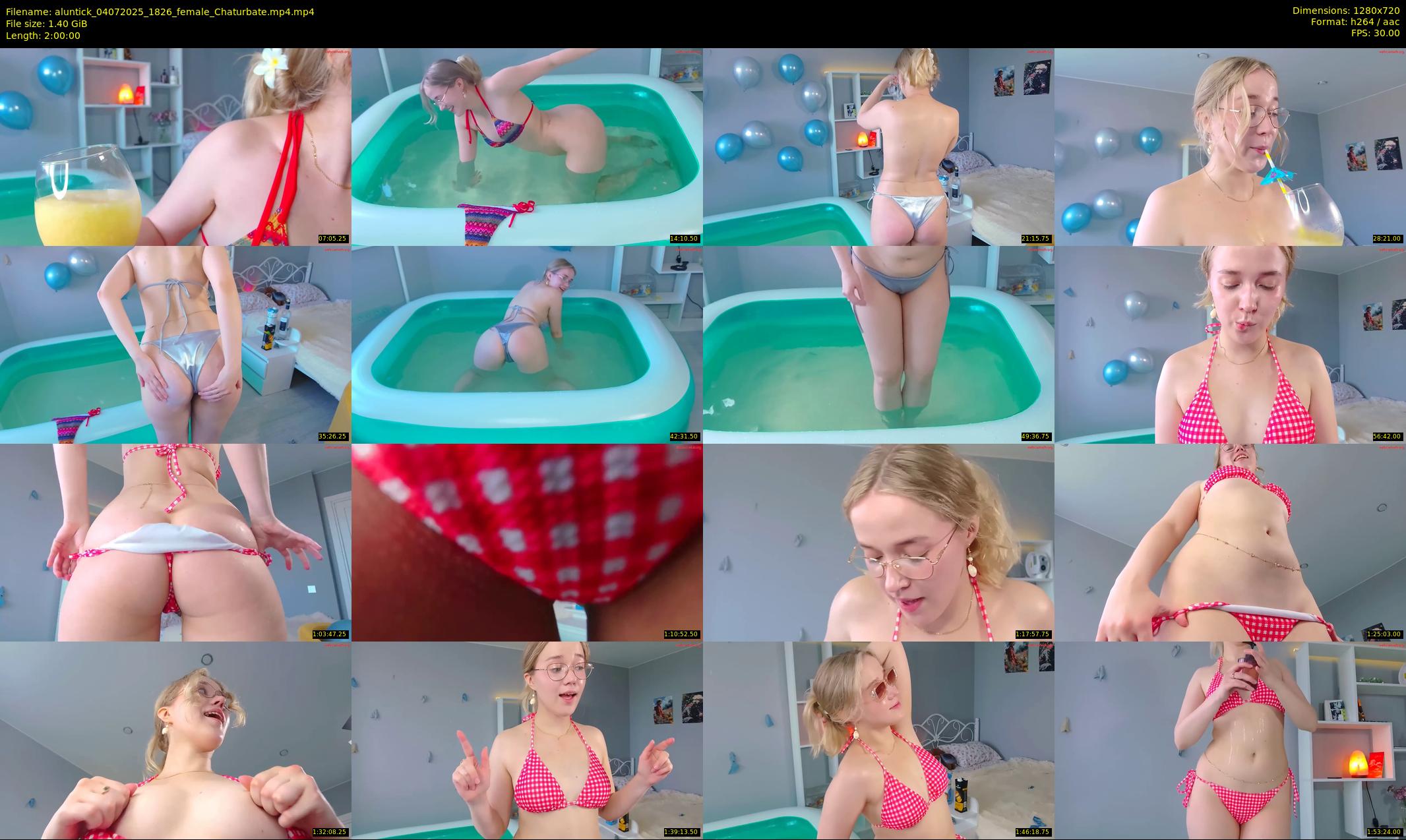 aluntick — 120 minute Chaturbate female cam show recording, 720p, Jul 4, 2025
