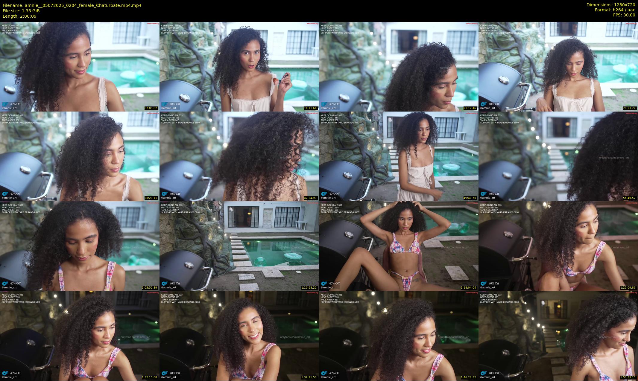 amnie_ — 121 minute Chaturbate female cam show recording, 720p, Jul 5, 2025