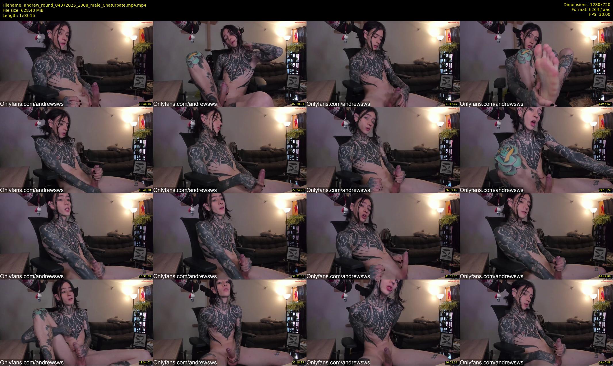 andrew_round — 64 minute Chaturbate male cam show recording, 720p, Jul 4, 2025