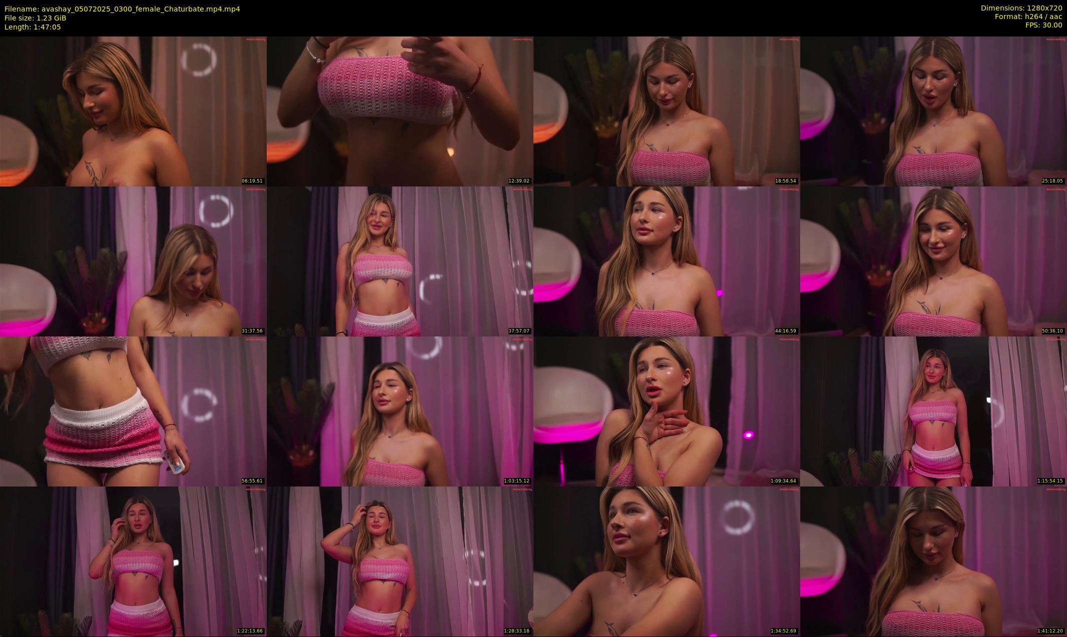 avashay — 108 minute Chaturbate female cam show recording, 720p, Jul 5, 2025