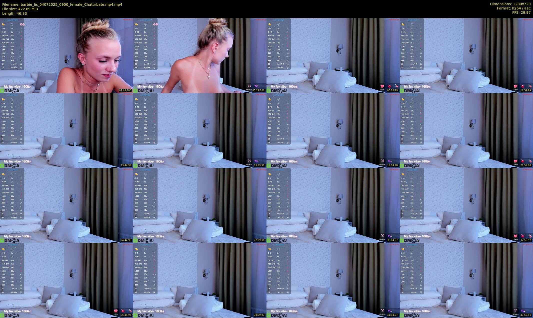 barbie_lis — 47 minute Chaturbate female cam show recording, 720p, Jul 4, 2025