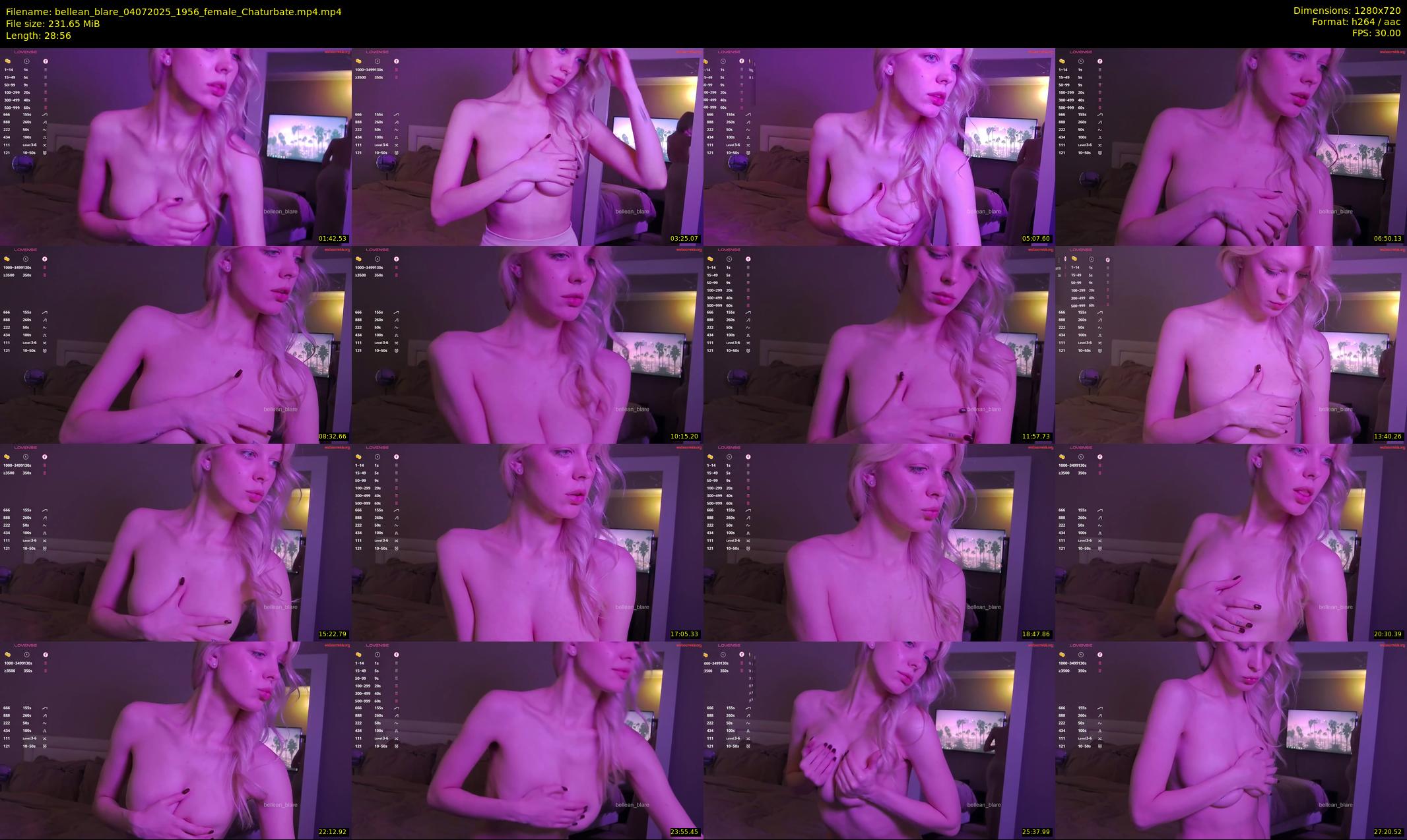 bellean_blare — 29 minute Chaturbate female cam show recording, 720p, Jul 4, 2025