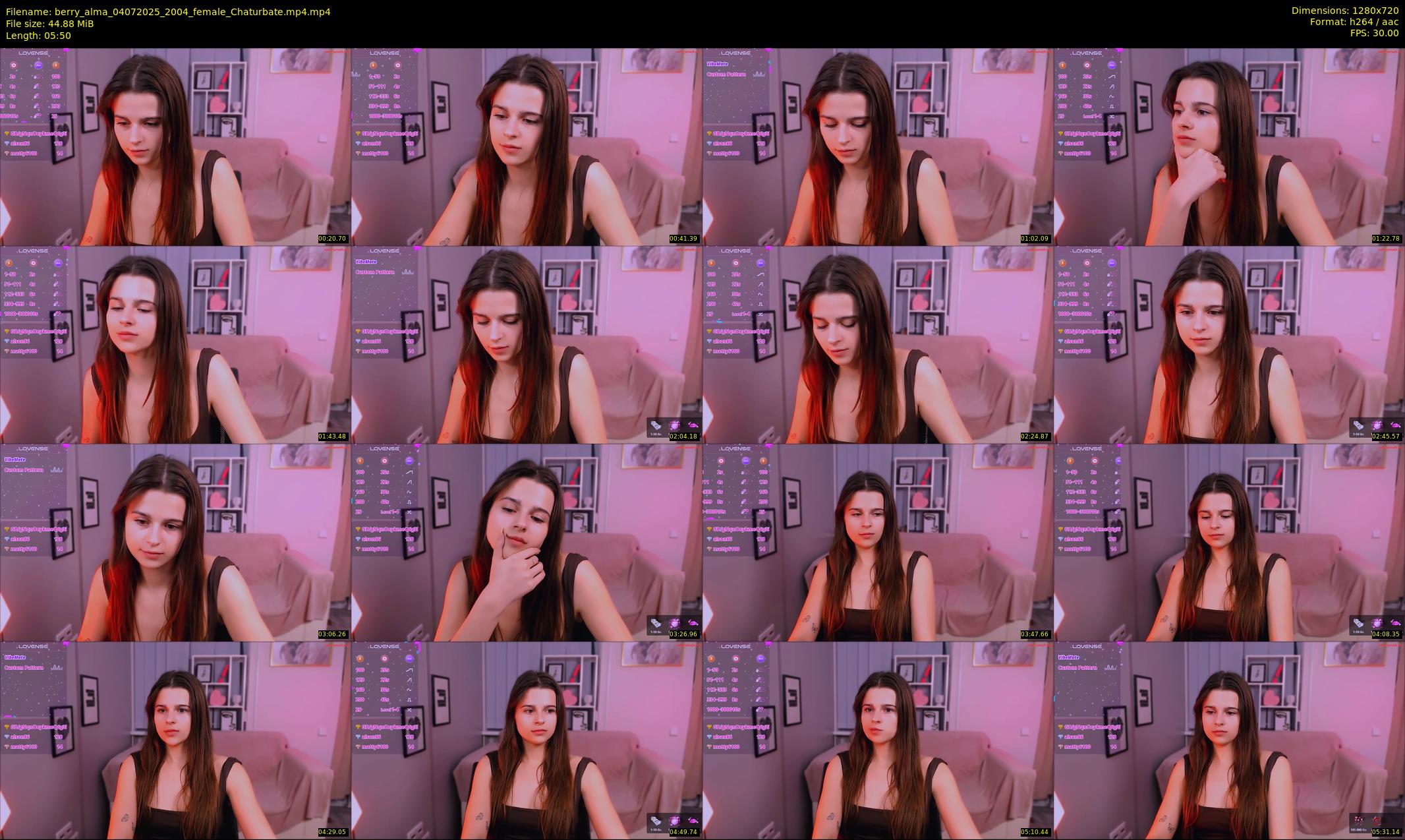berry_alma — 6 minute Chaturbate female cam show recording, 720p, Jul 4, 2025