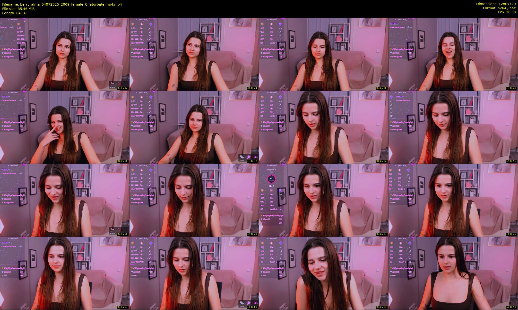 berry_alma — 5 minute Chaturbate female cam show recording, 720p, Jul 4, 2025