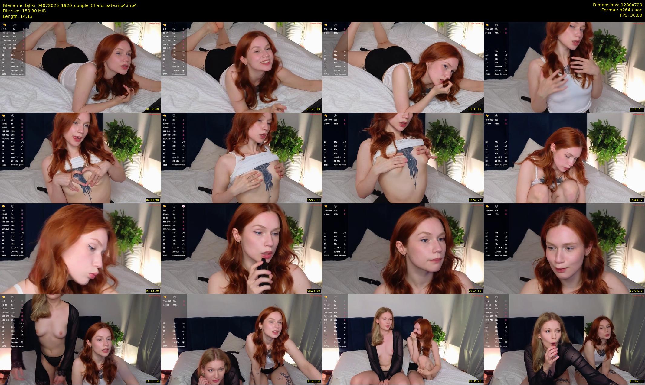 bjliki — 15 minute Chaturbate couple cam show recording, 720p, Jul 4, 2025
