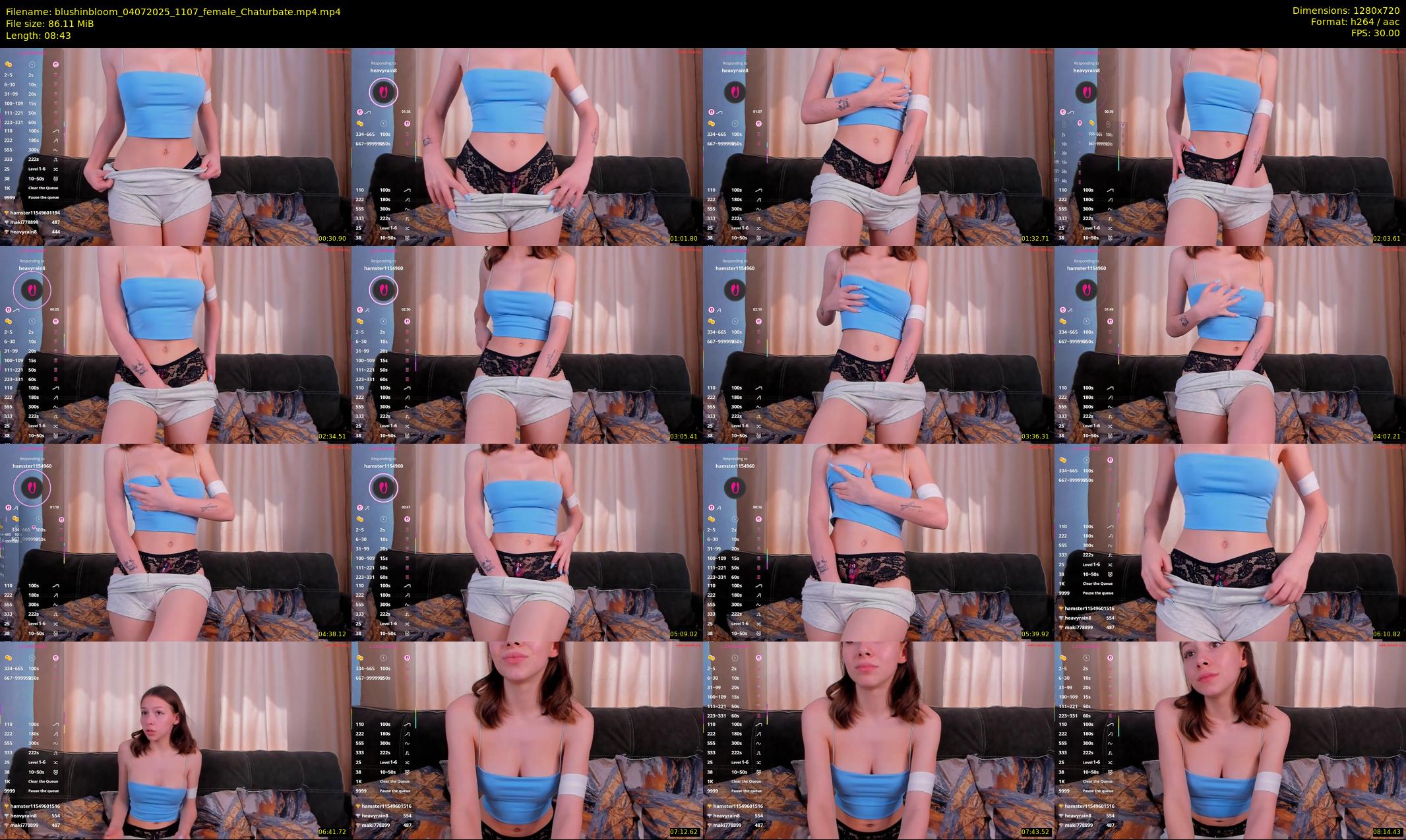 blushinbloom — 9 minute Chaturbate female cam show recording, 720p, Jul 4, 2025