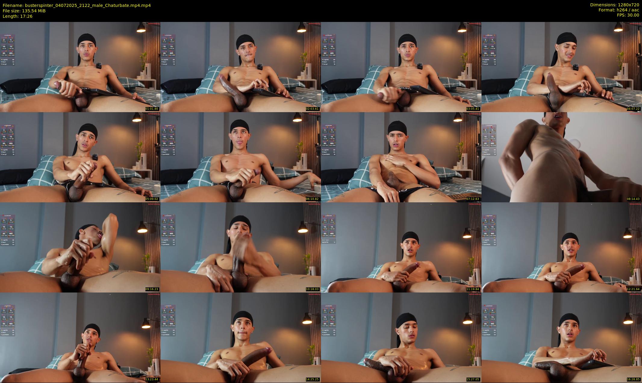 busterspinter — 18 minute Chaturbate male cam show recording, 720p, Jul 4, 2025
