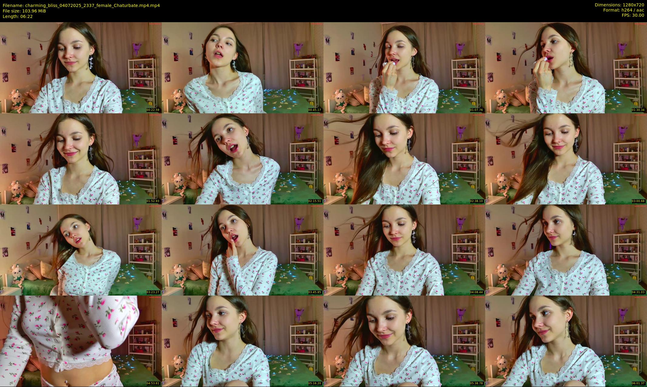charming_bliss — 7 minute Chaturbate female cam show recording, 720p, Jul 4, 2025