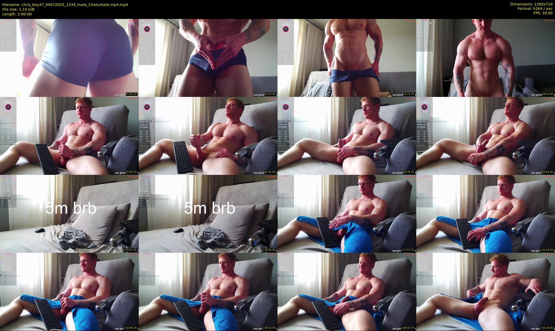 chris_boy37 — 120 minute Chaturbate male cam show recording, 720p, Jul 4, 2025