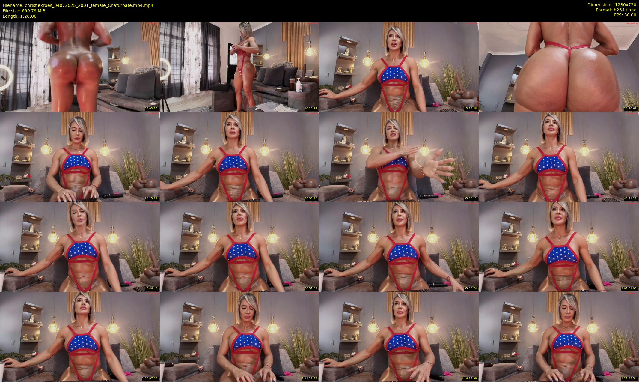 christiekroes — 87 minute Chaturbate female cam show recording, 720p, Jul 4, 2025