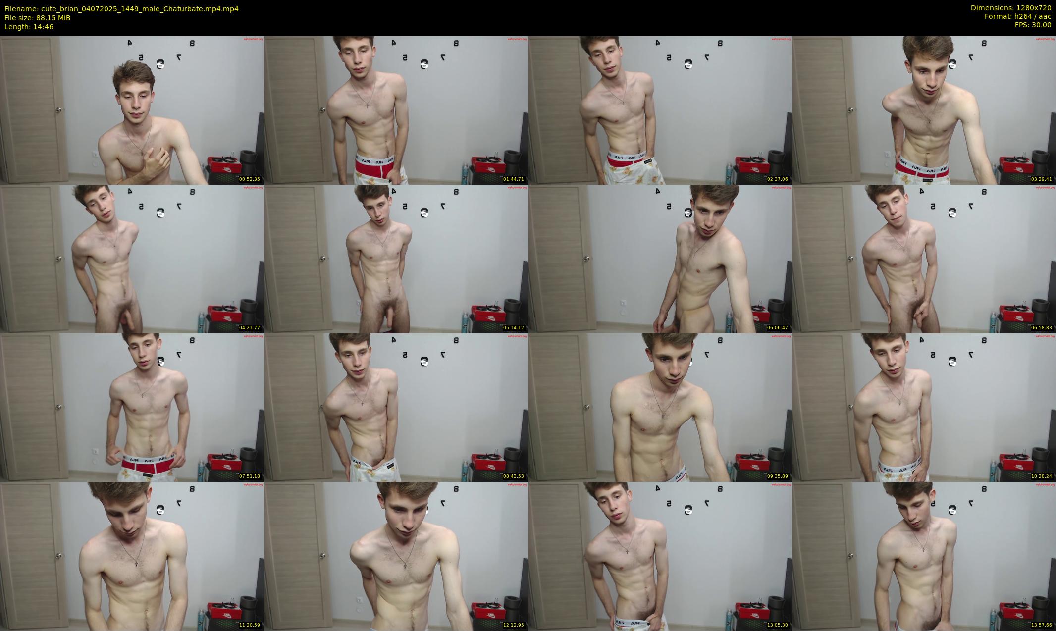 cute_brian — 15 minute Chaturbate male cam show recording, 720p, Jul 4, 2025