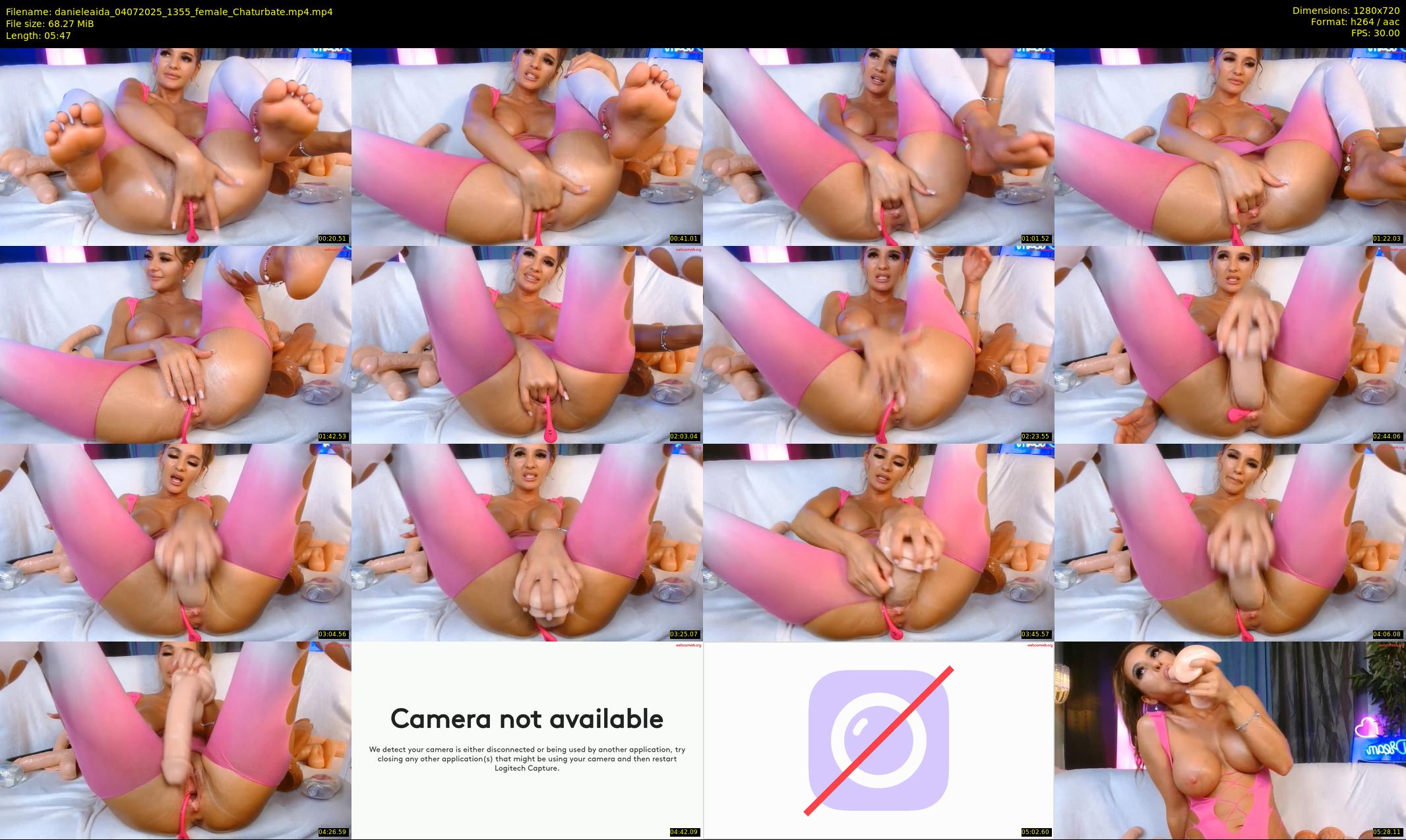 danieleaida — 6 minute Chaturbate female cam show recording, 720p, Jul 4, 2025