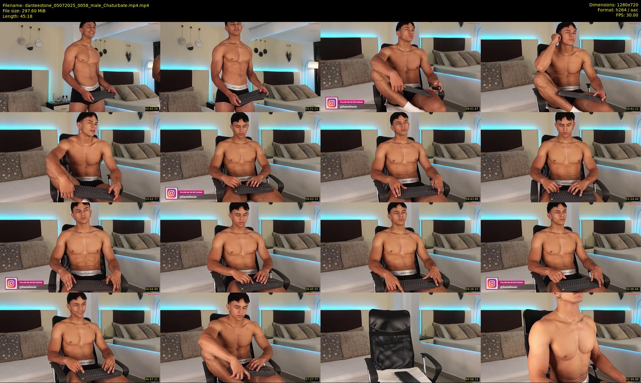danteestone — 46 minute Chaturbate male cam show recording, 720p, Jul 5, 2025