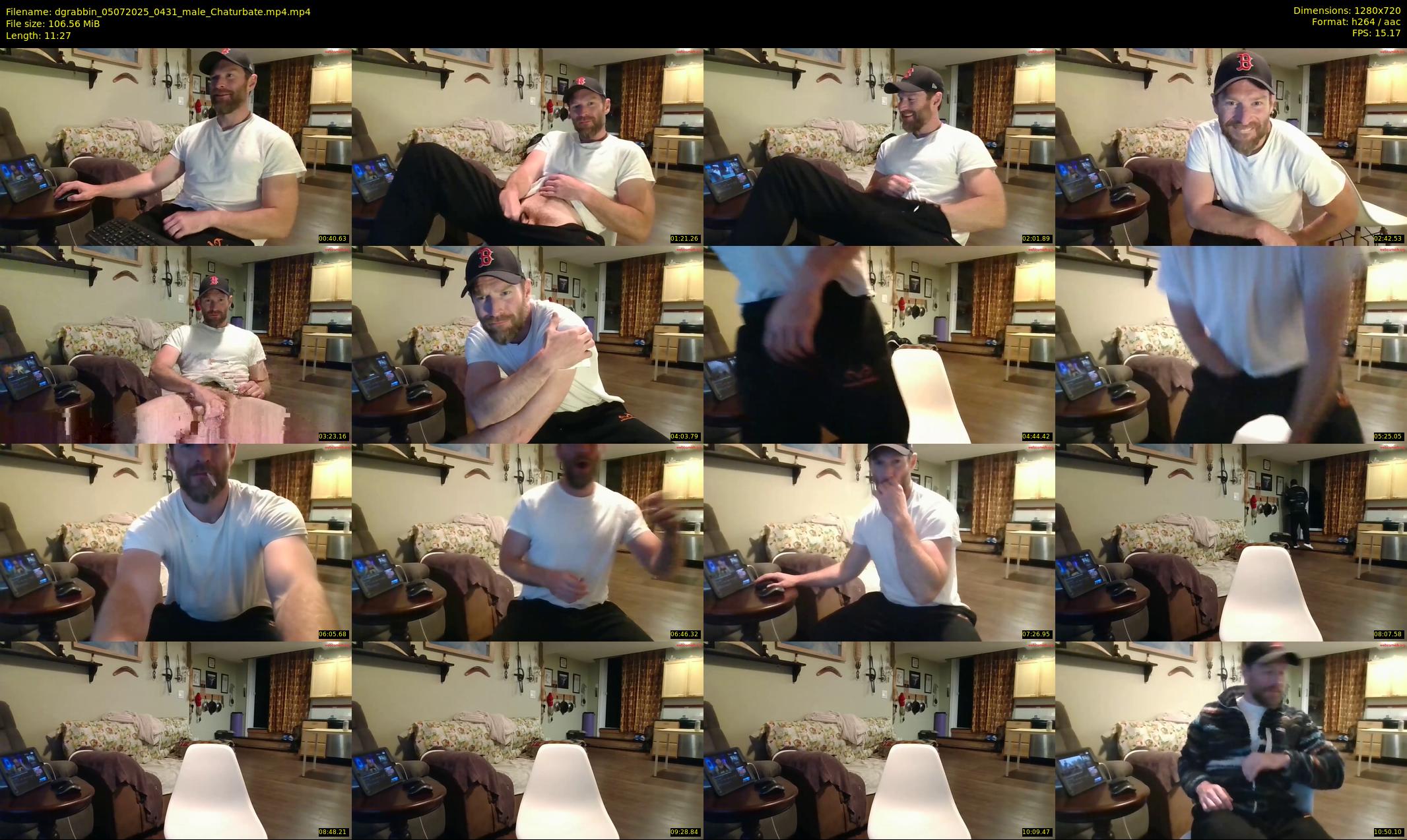 dgrabbin — 12 minute Chaturbate male cam show recording, 720p, Jul 5, 2025