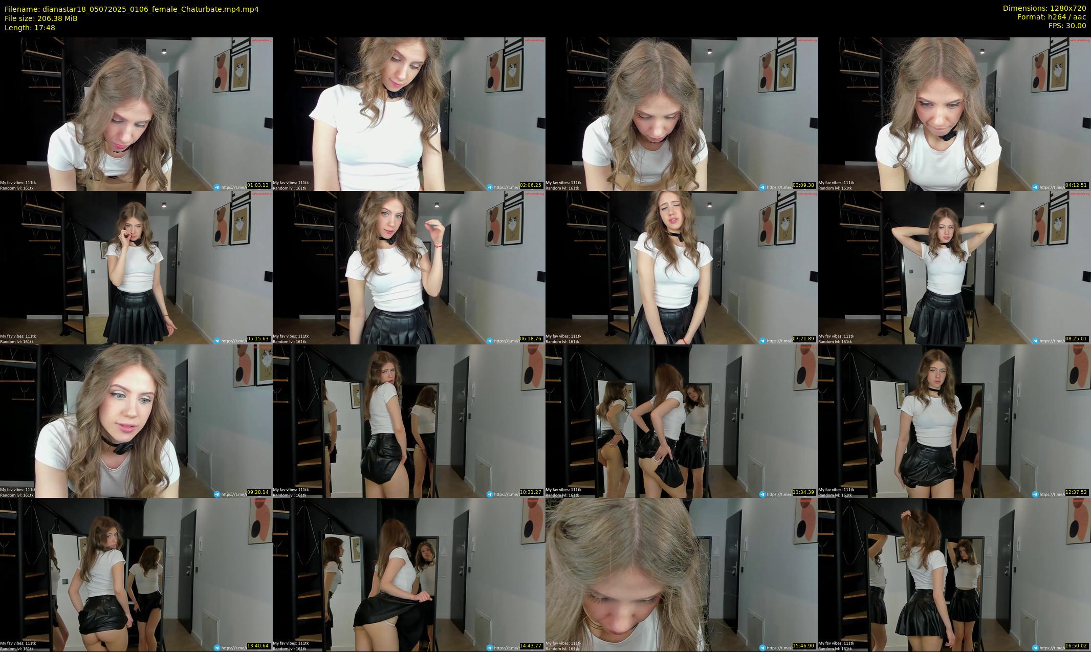 dianastar18 — 18 minute Chaturbate female cam show recording, 720p, Jul 5, 2025