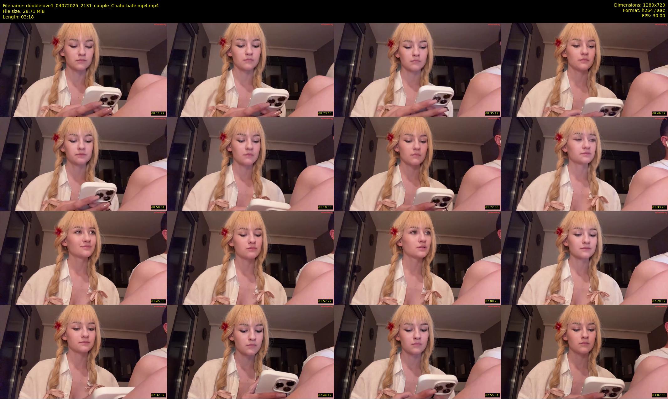 doublelove1 — 4 minute Chaturbate couple cam show recording, 720p, Jul 4, 2025