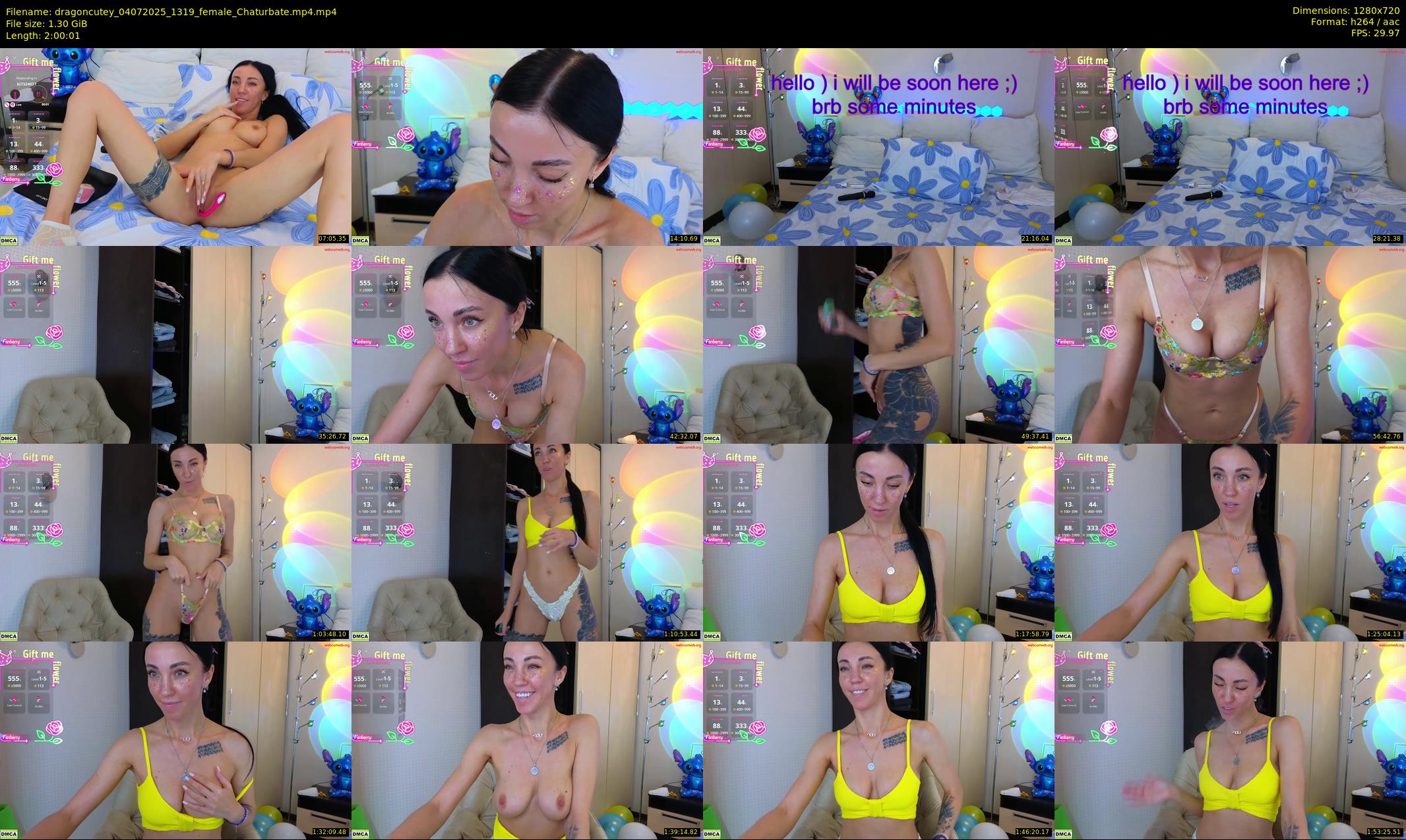 dragoncutey — 121 minute Chaturbate female cam show recording, 720p, Jul 4, 2025