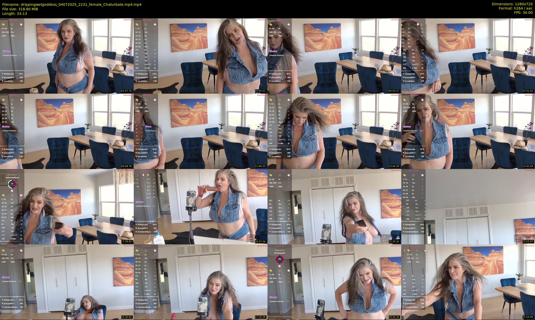 drippingwetgoddess — 34 minute Chaturbate female cam show recording, 720p, Jul 4, 2025