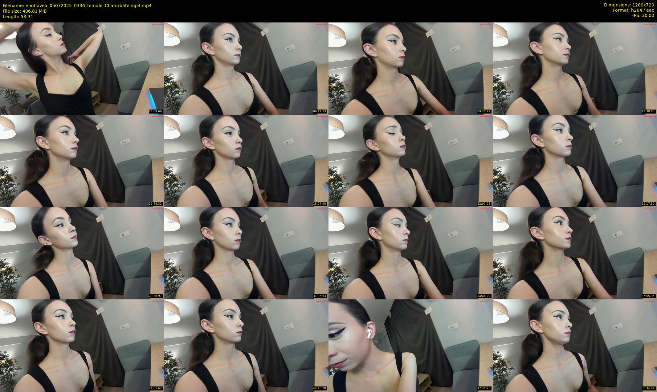 ehotlovea — 54 minute Chaturbate female cam show recording, 720p, Jul 5, 2025