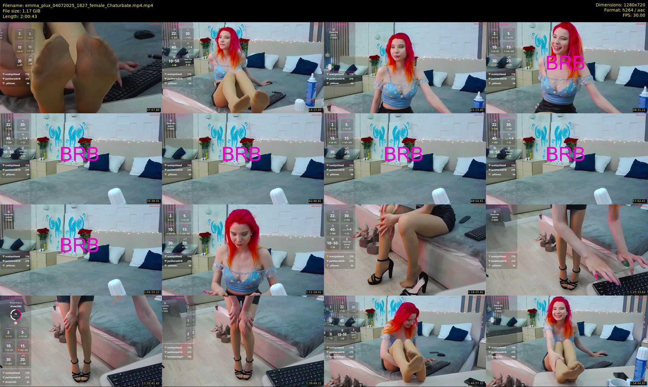 emma_plux — 121 minute Chaturbate female cam show recording, 720p, Jul 4, 2025