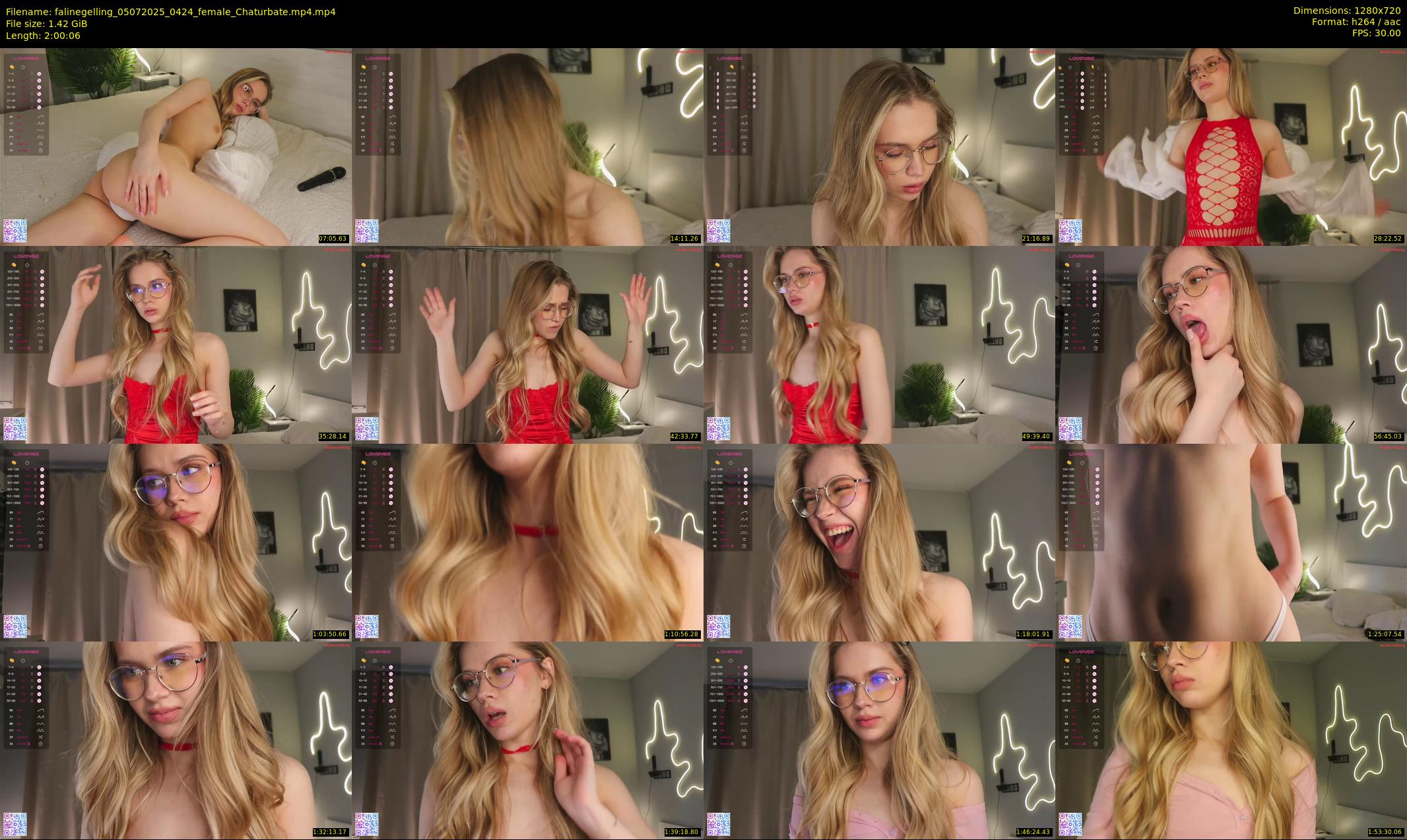 falinegelling — 121 minute Chaturbate female cam show recording, 720p, Jul 5, 2025