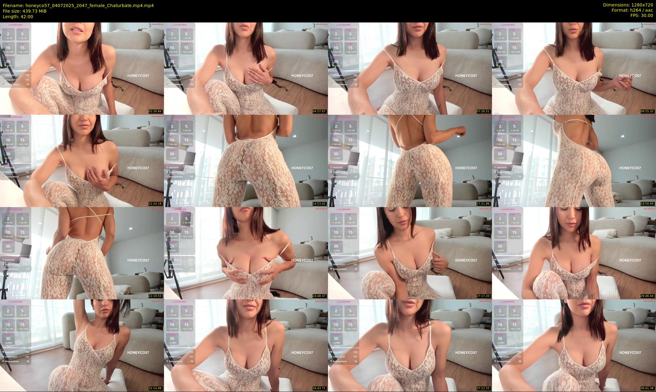 honeyco57 — 42 minute Chaturbate female cam show recording, 720p, Jul 4, 2025