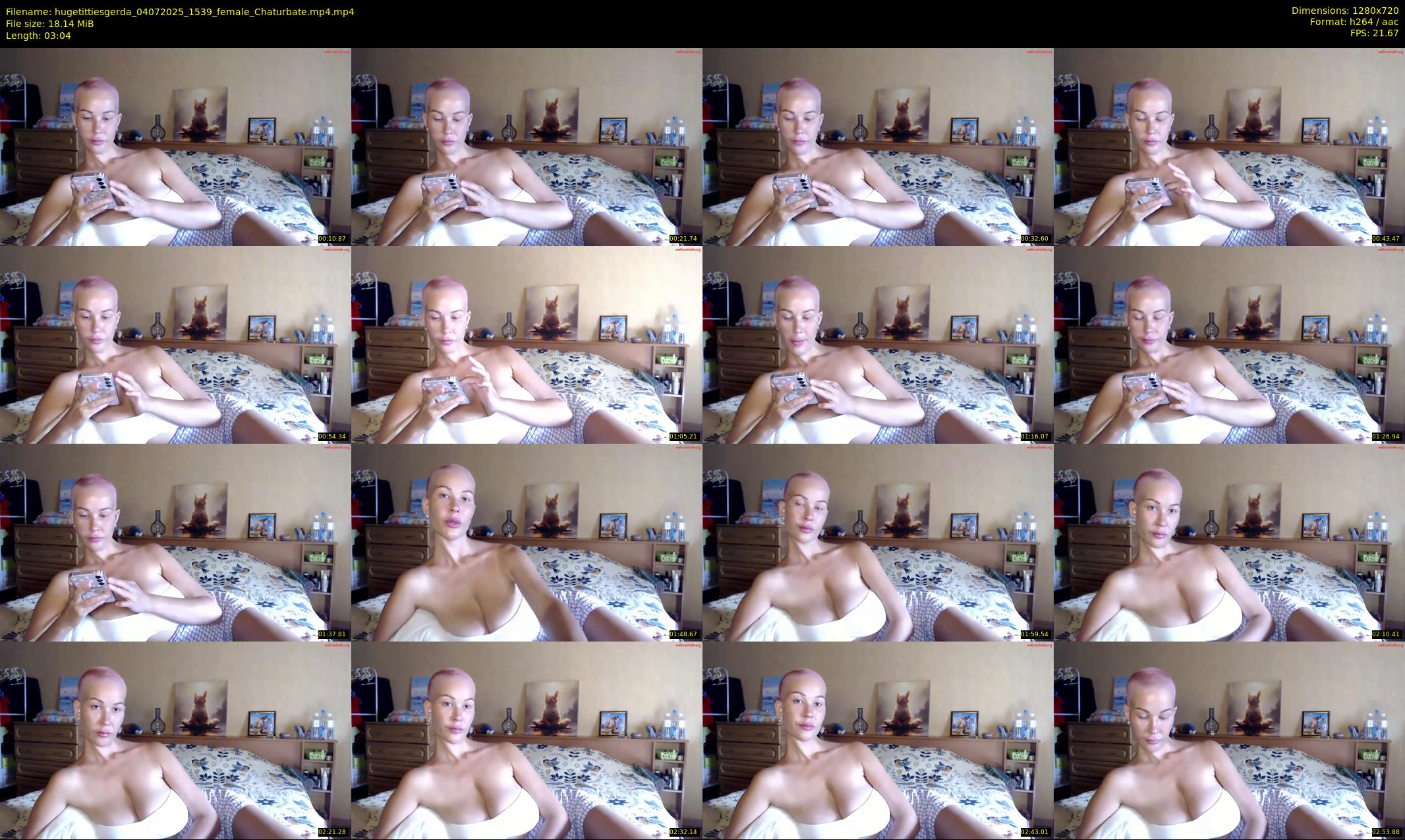 hugetittiesgerda — 4 minute Chaturbate female cam show recording, 720p, Jul 4, 2025