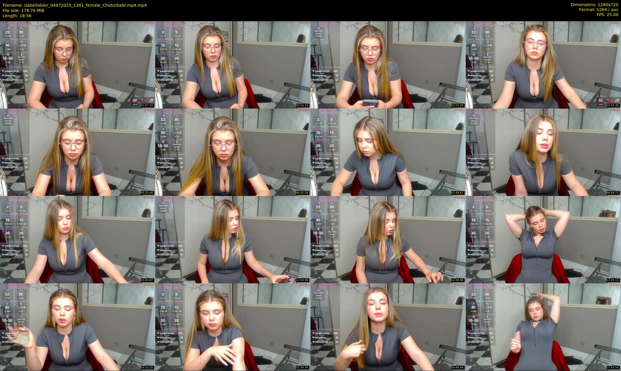 isabellabler — 19 minute Chaturbate female cam show recording, 720p, Jul 4, 2025