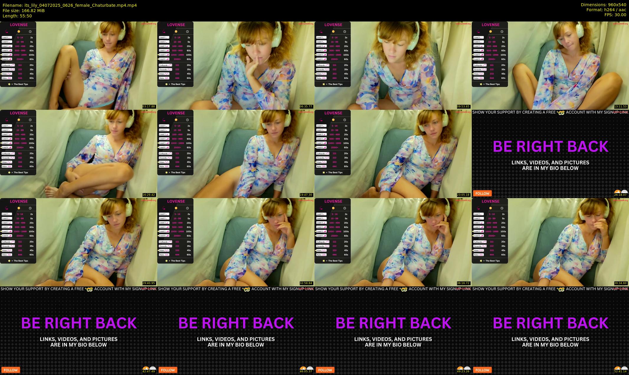 its_lily — 56 minute Chaturbate female cam show recording, 480p, Jul 4, 2025