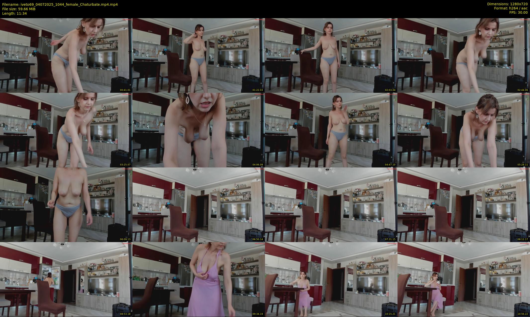 iveto69 — 12 minute Chaturbate female cam show recording, 720p, Jul 4, 2025