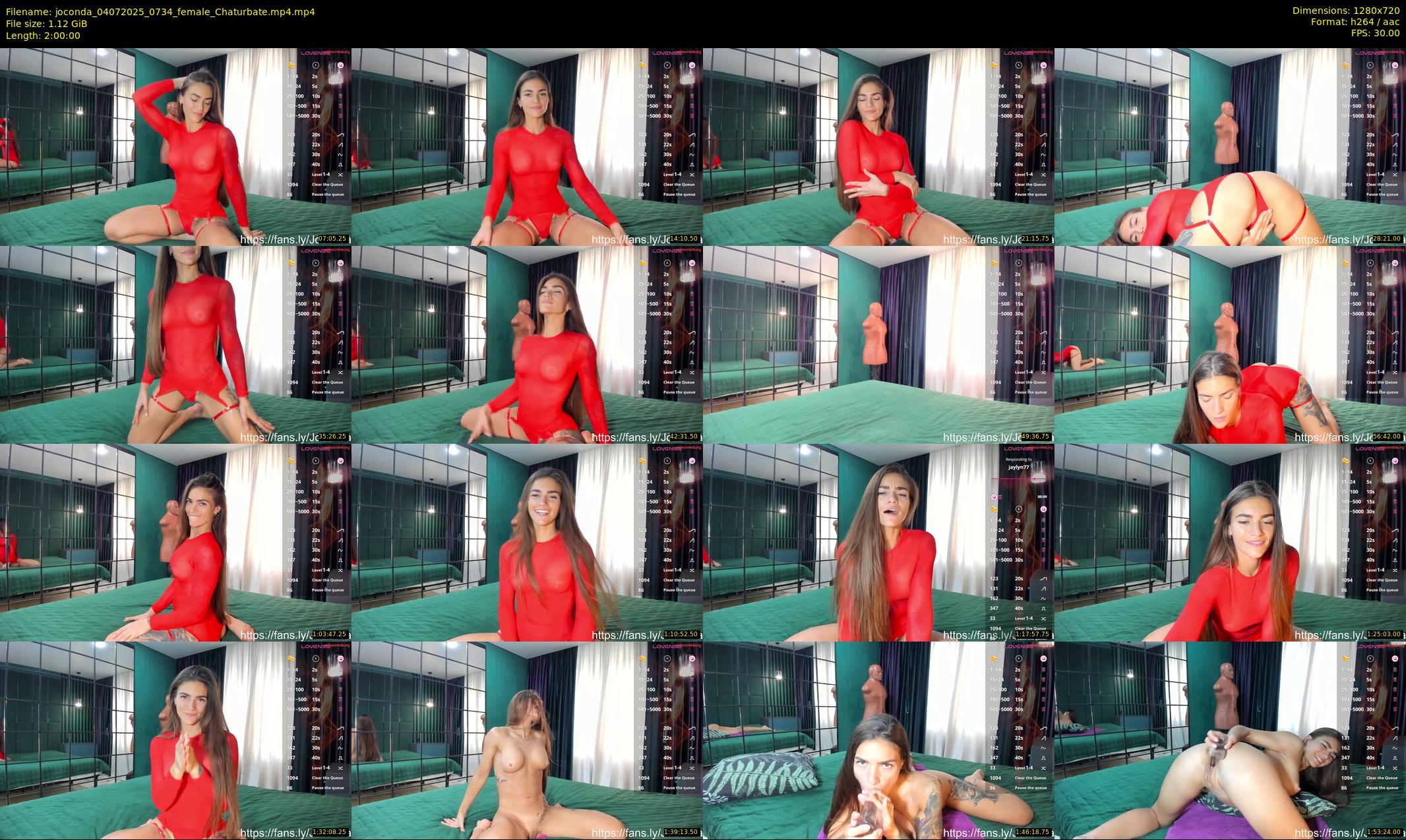 joconda — 120 minute Chaturbate female cam show recording, 720p, Jul 4, 2025