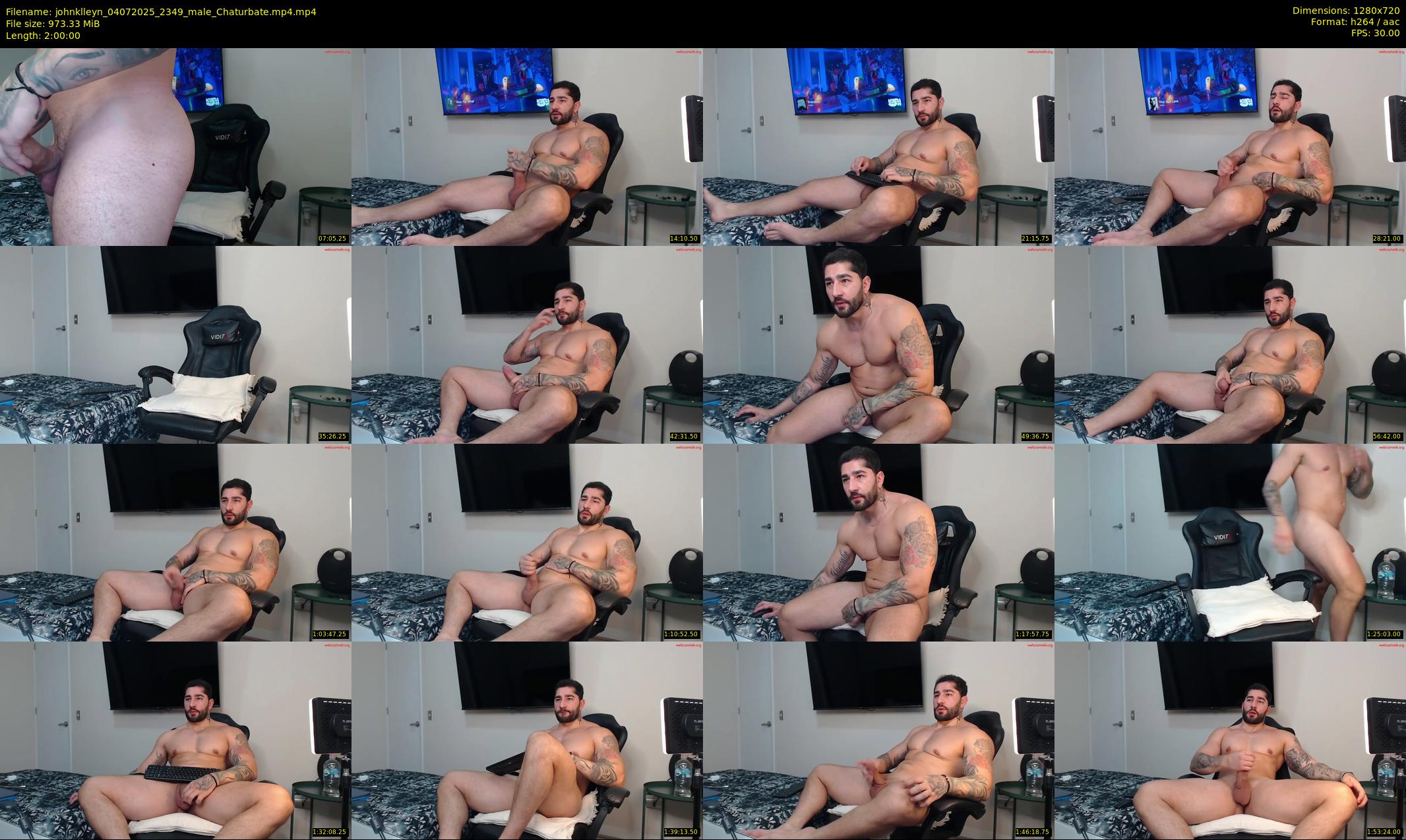 johnklleyn — 120 minute Chaturbate male cam show recording, 720p, Jul 4, 2025