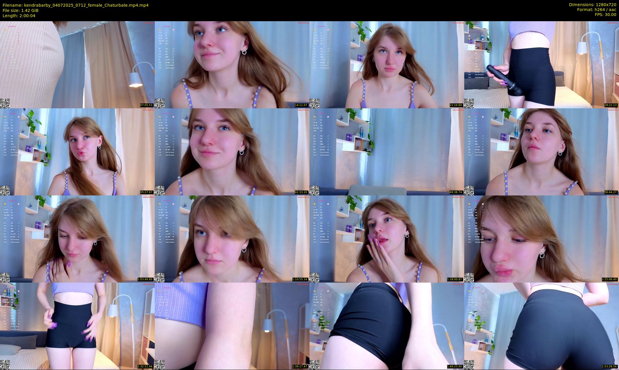 kendrabarby — 121 minute Chaturbate female cam show recording, 720p, Jul 4, 2025