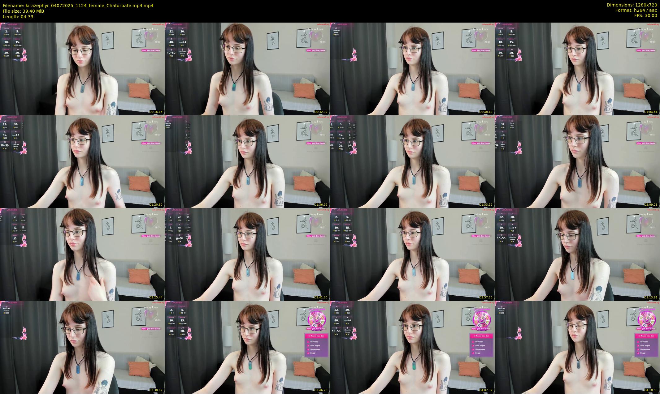 kirazephyr — 5 minute Chaturbate female cam show recording, 720p, Jul 4, 2025