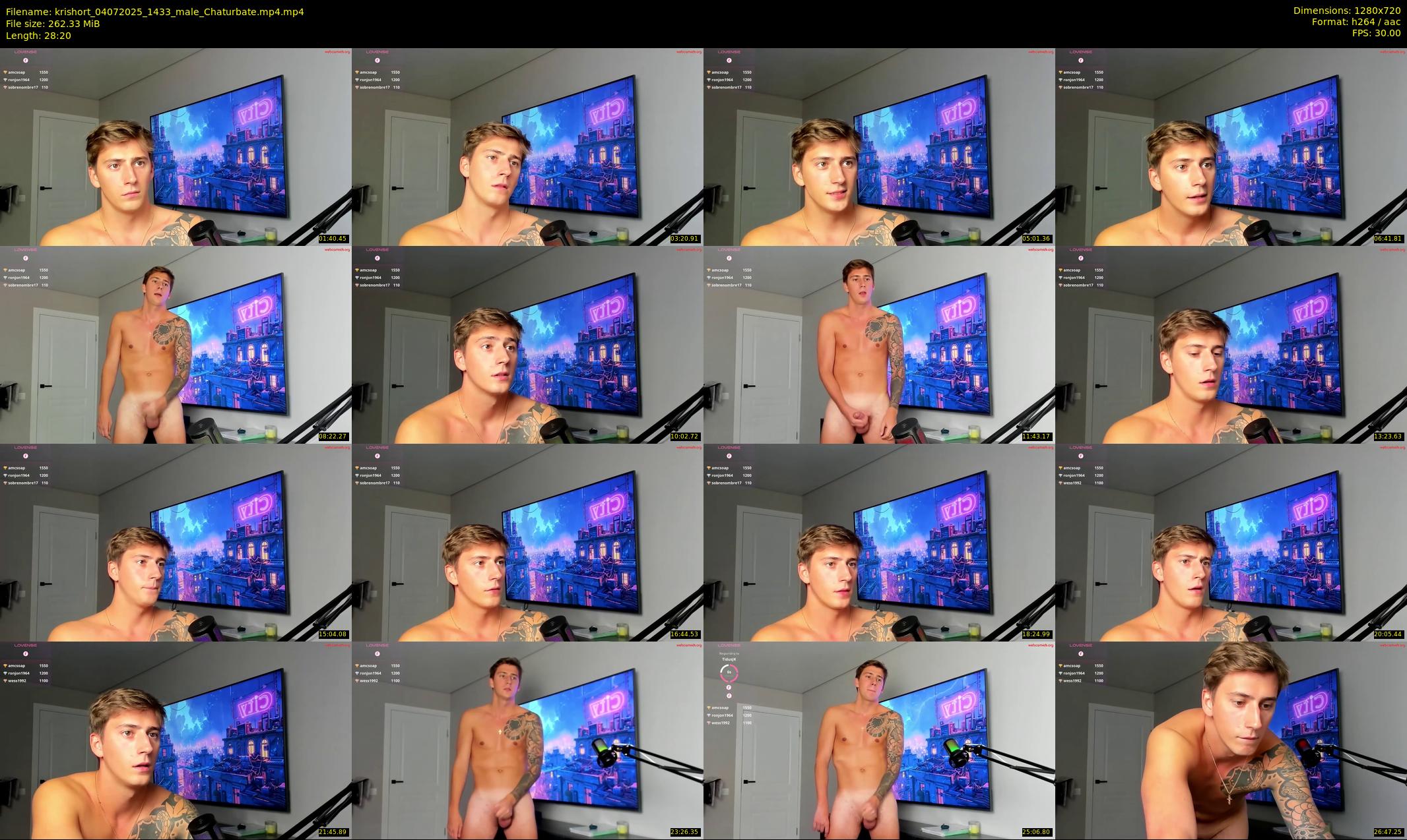 krishort — 29 minute Chaturbate male cam show recording, 720p, Jul 4, 2025