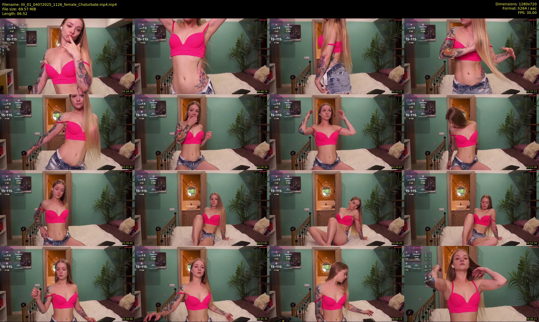 lili_01 — 7 minute Chaturbate female cam show recording, 720p, Jul 4, 2025
