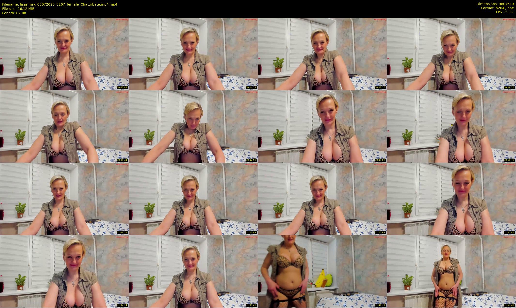 lisasimsx — 2 minute Chaturbate female cam show recording, 480p, Jul 5, 2025