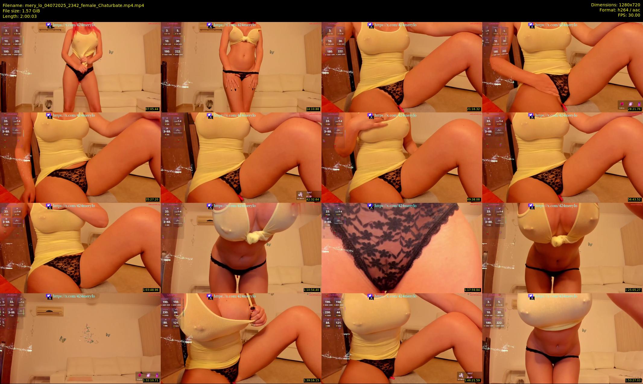 mery_lo — 121 minute Chaturbate female cam show recording, 720p, Jul 4, 2025