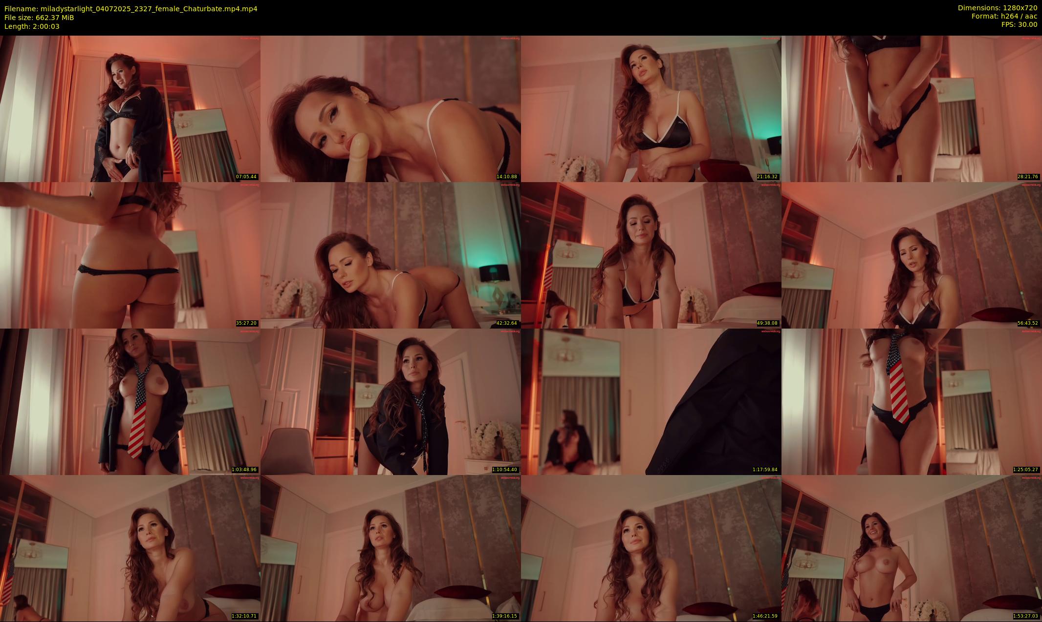 miladystarlight — 121 minute Chaturbate female cam show recording, 720p, Jul 4, 2025