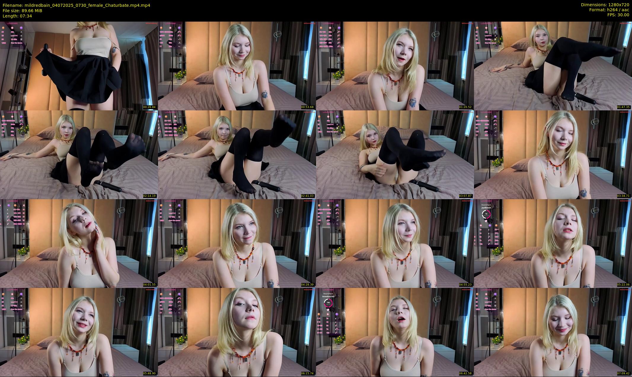 mildredbain — 8 minute Chaturbate female cam show recording, 720p, Jul 4, 2025