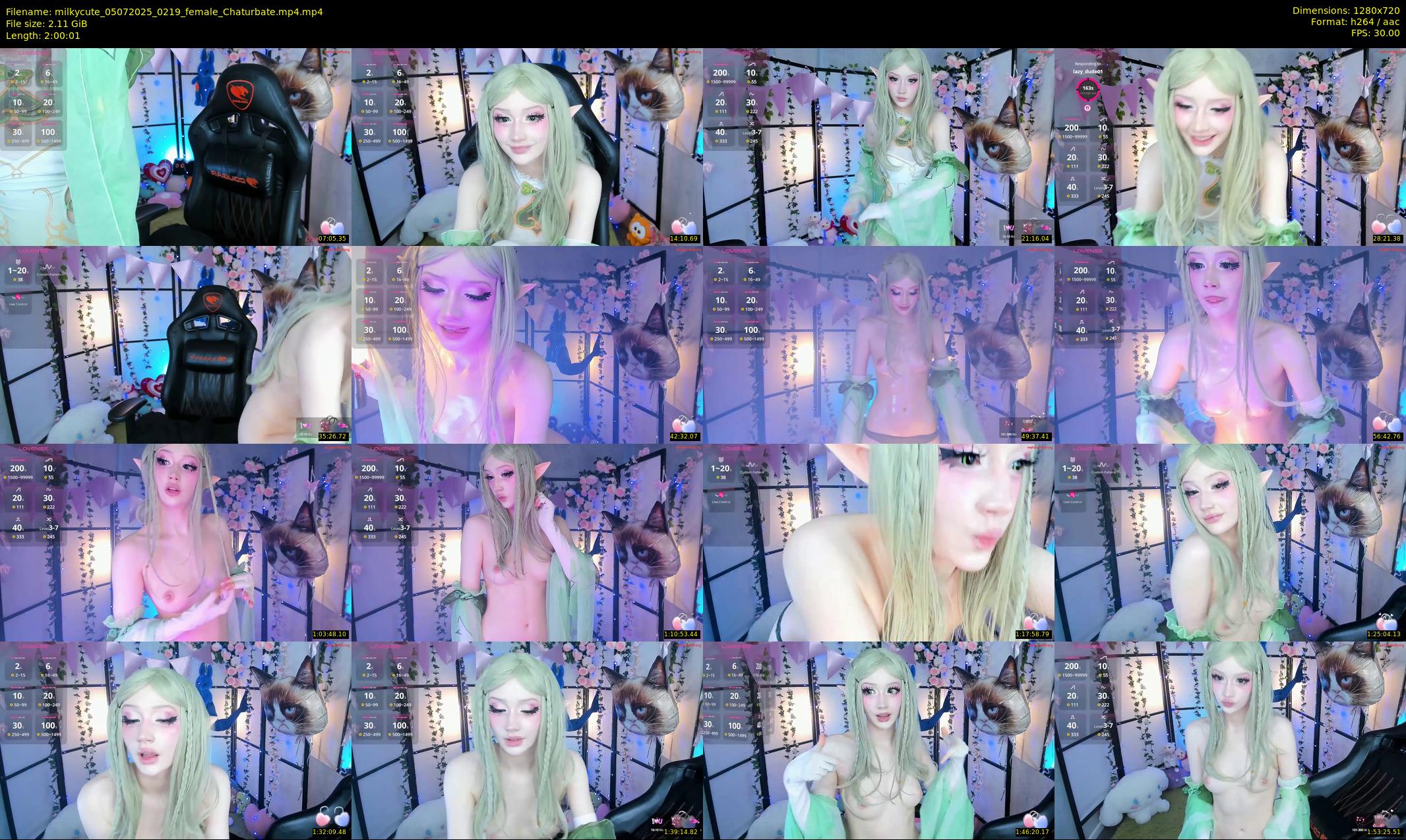 milkycute — 121 minute Chaturbate female cam show recording, 720p, Jul 5, 2025