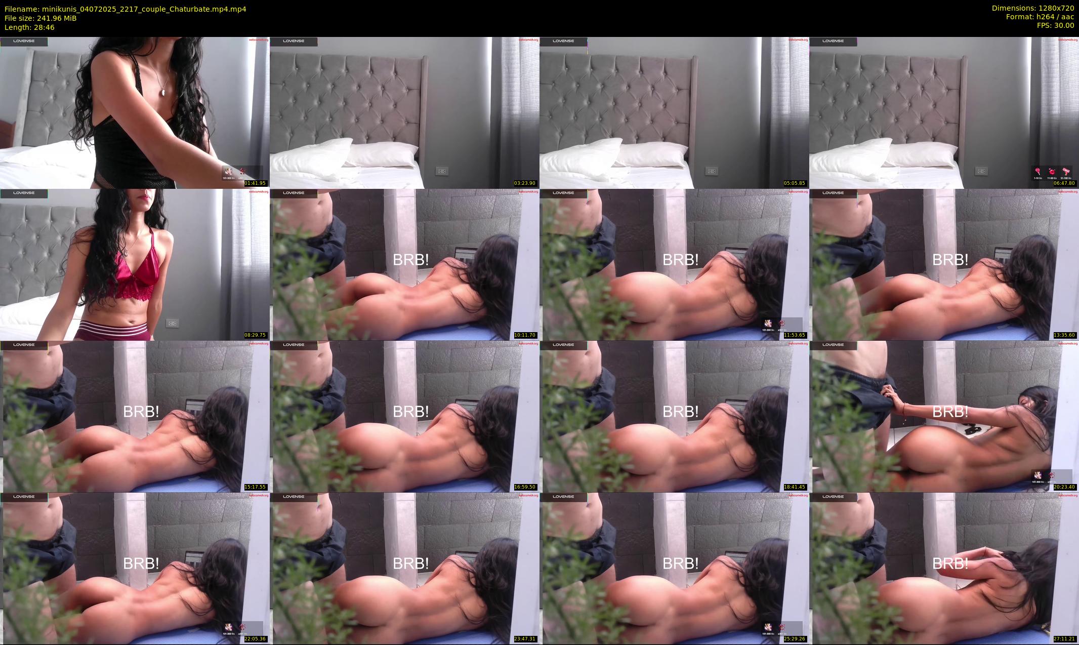 minikunis — 29 minute Chaturbate couple cam show recording, 720p, Jul 4, 2025