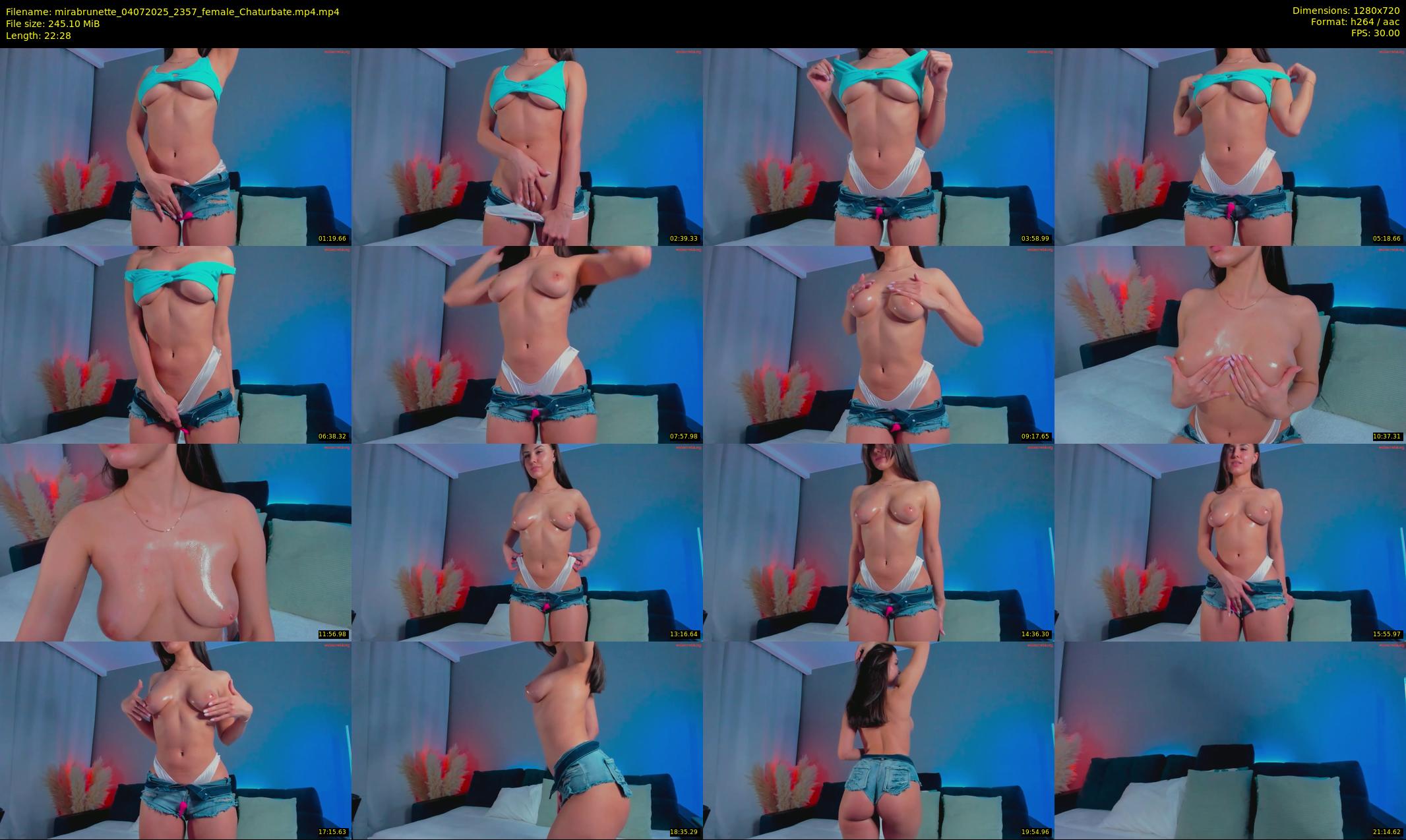 mirabrunette — 23 minute Chaturbate female cam show recording, 720p, Jul 4, 2025