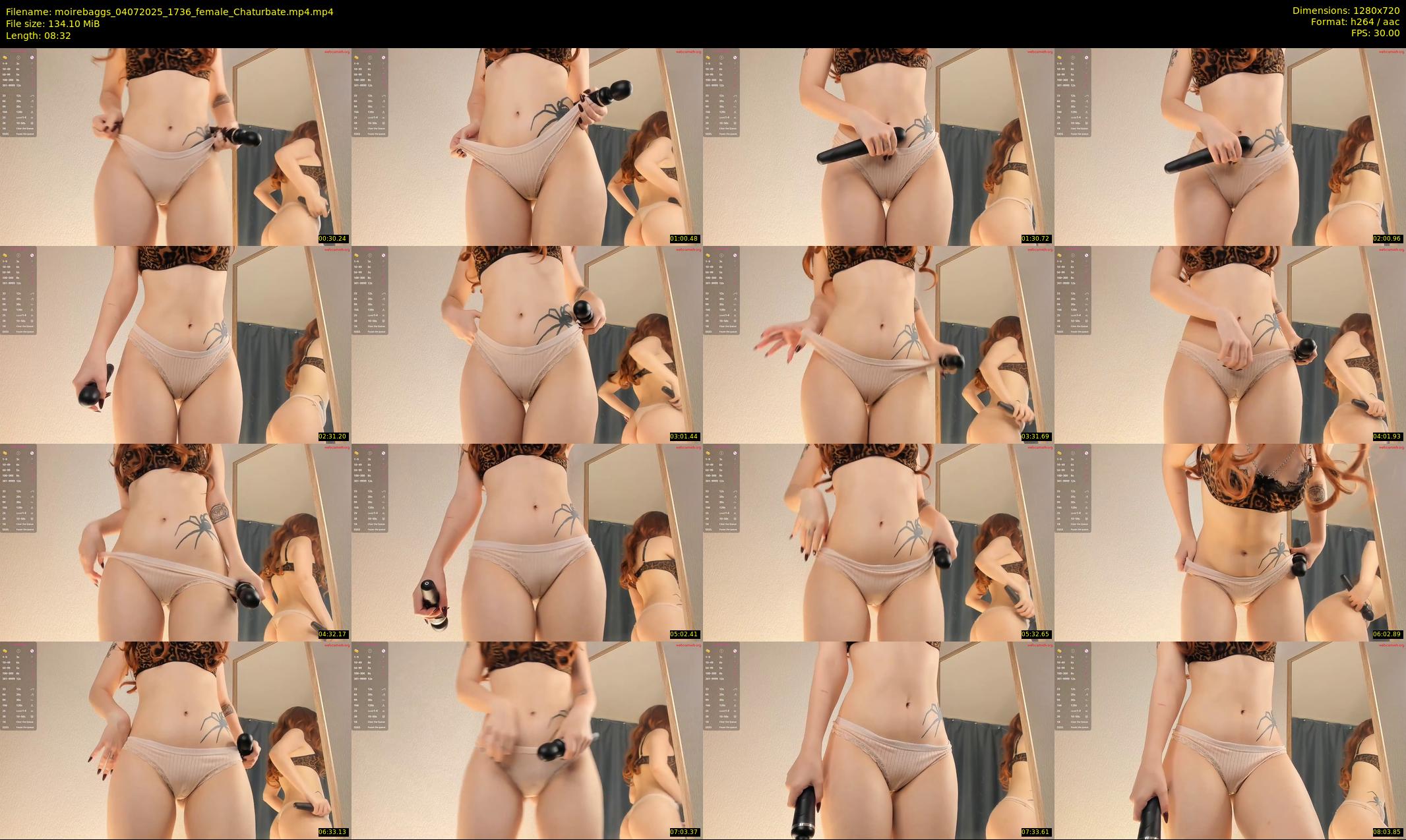 moirebaggs — 9 minute Chaturbate female cam show recording, 720p, Jul 4, 2025