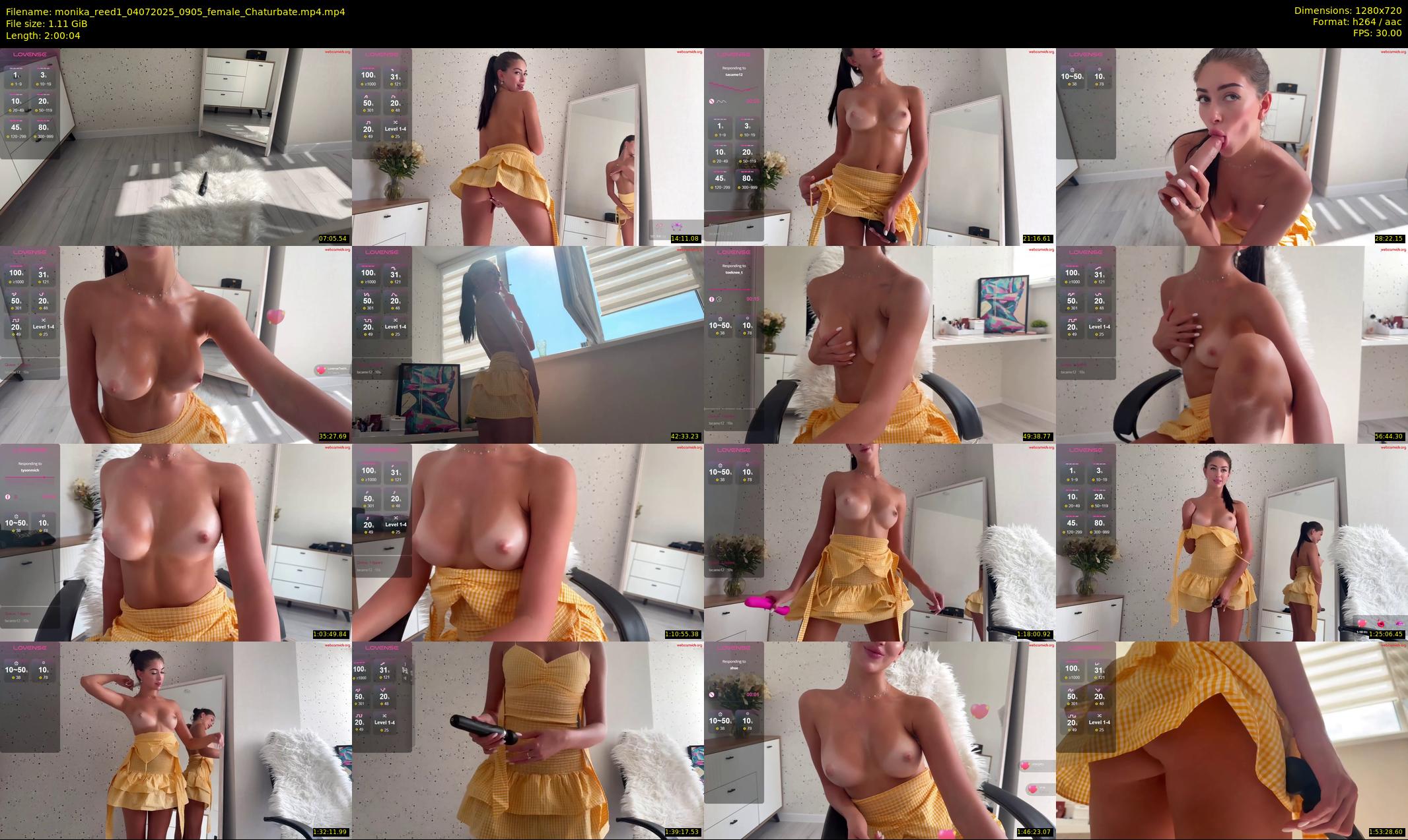 monika_reed1 — 121 minute Chaturbate female cam show recording, 720p, Jul 4, 2025