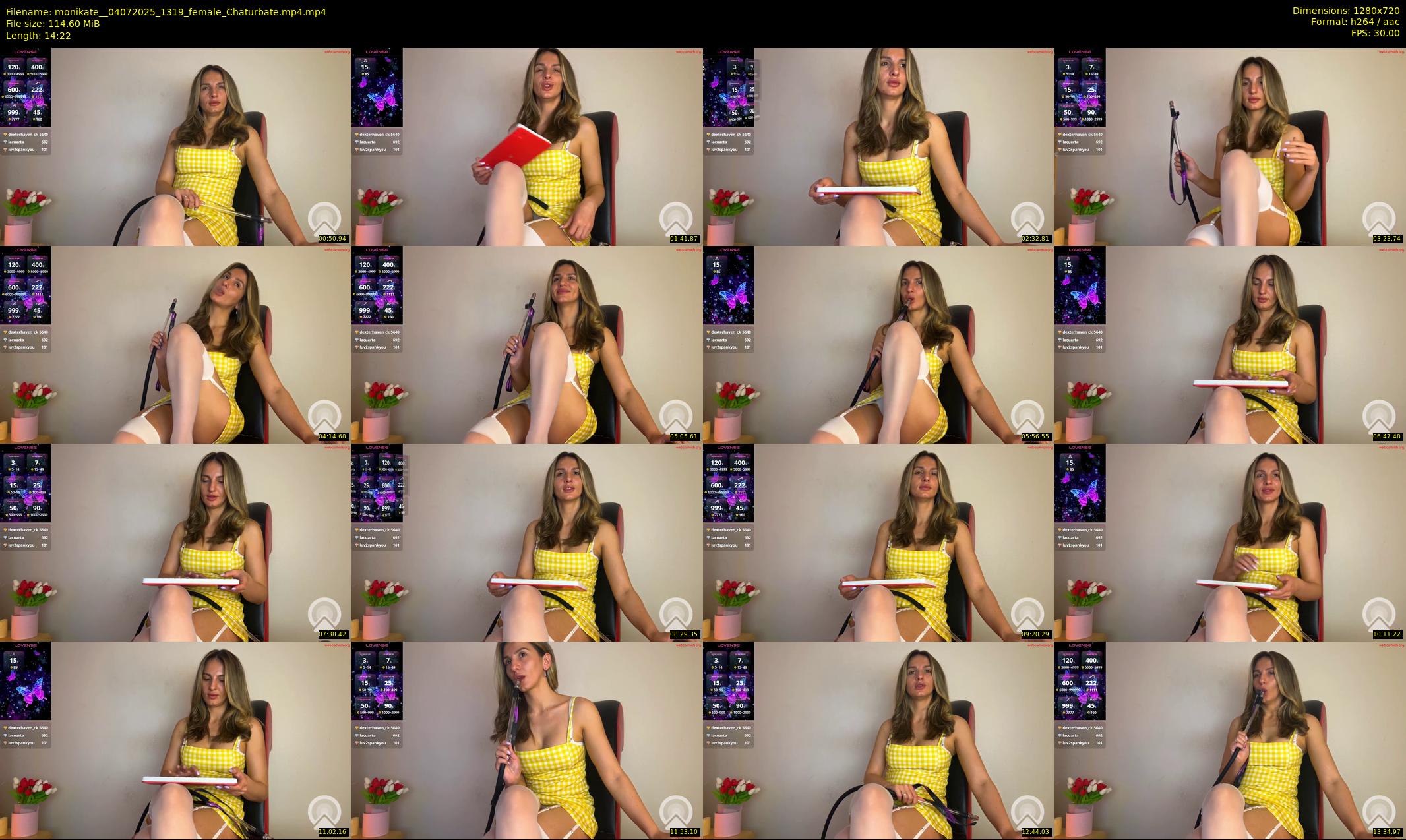 monikate_ — 15 minute Chaturbate couple cam show recording, 720p, Jul 4, 2025