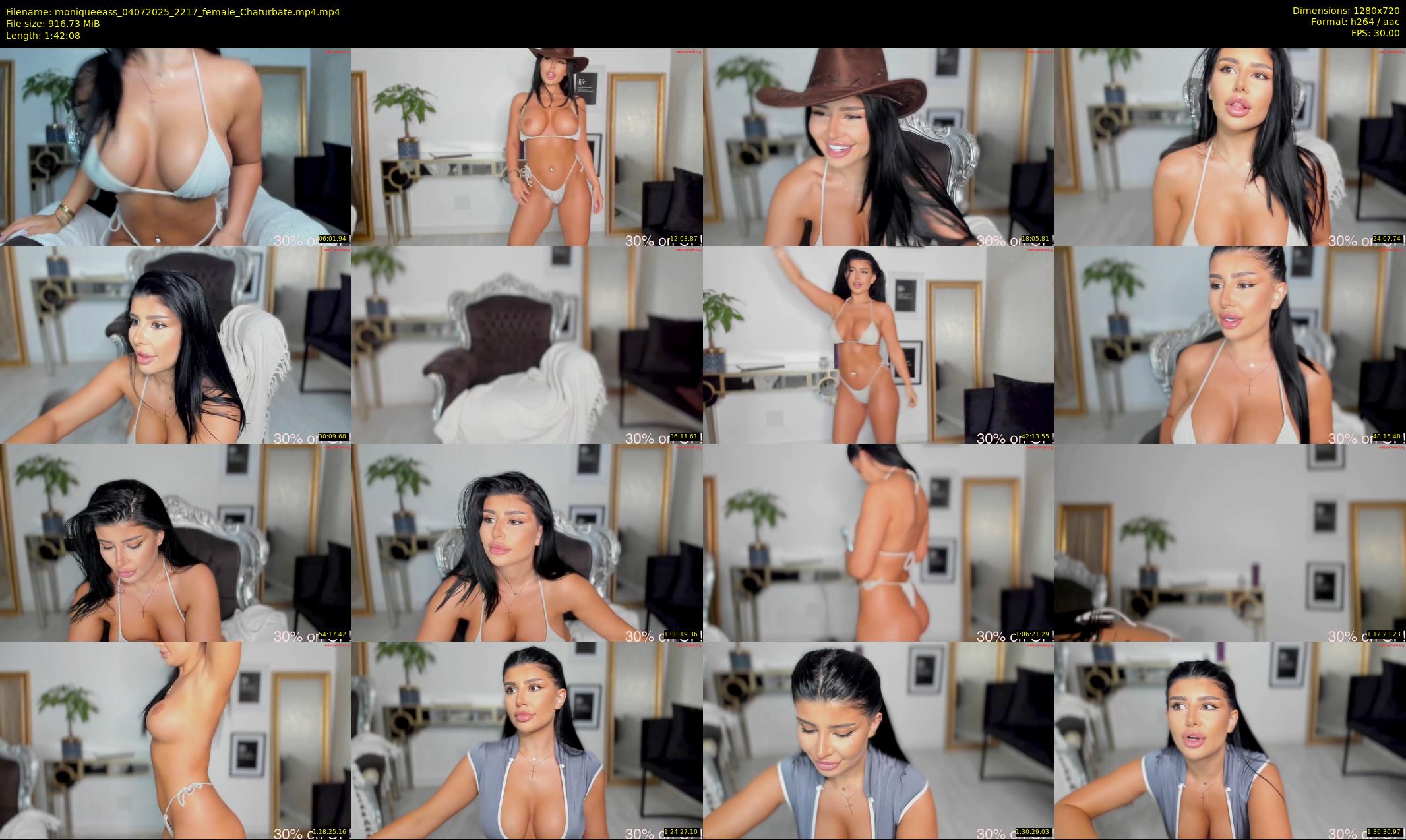 moniqueeass — 103 minute Chaturbate female cam show recording, 720p, Jul 4, 2025